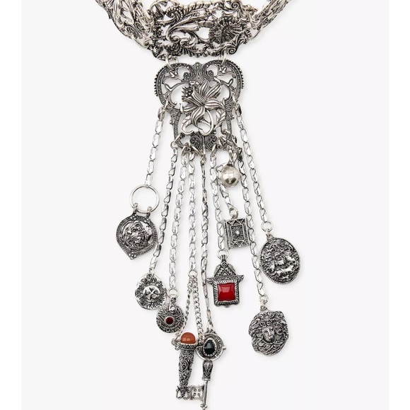 Zara NWT flower charm choker necklace 4548/099 - Picture 3 of 8